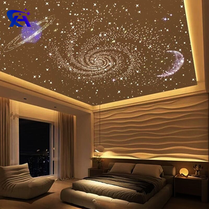 APP Remote RGBW Ceiling Starlight Panels Soft Glow Star Light For Cafe Restaurant Luxury Lounge Fibre Optic Light