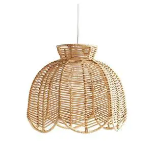 Sculptural Lightweight Bamboo Modern Pendant Lamp with Warm Glow Effect Versatile Ambient Dining Lounge Hotel Furniture Lighting