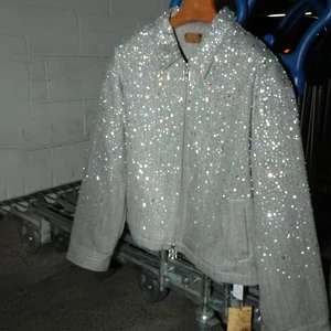 Manufacturer Custom Men's Summer Casual All Over Print Waterproof Breathable Zipper Denim Jacket