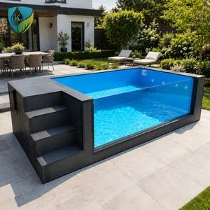 Family Backyard Pool Garden Swimming Pool Outdoor Pool for Adults Kids Hotel Resort Summer Water Game Pool Supplier