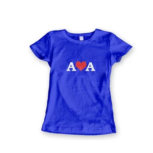 Comfortable Casual Plus Size Women T-Shirts in Solid Blue Color with Half Sleeves and Embroidery Custom Printed T-Shirts