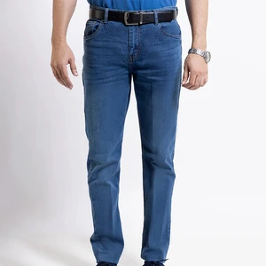 Plus Size Men's Jeans Casual Straight Leg Light Skinny Stretch Ripped Denim Fade Print Fashionable Design