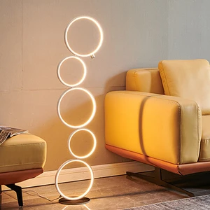 Nordic-Style Decorative Lamp Remote Control Iron Aluminum Body Dimmable White Black Touch E14 for Hotel Residential Warehouse