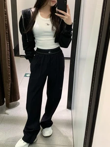 Women's Mid Waist Wide Leg Yoga Pants, Breathable Flowy Trousers for Gym Casual, Sports Apparel Gym Clothes Women ALOVE