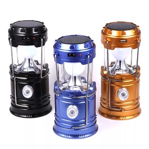 Wholesale Solar Rechargeable LED Portable Camping Light Multi-Functional Camping Tent Work Light Outdoor Emergency Lighting Lamp