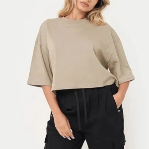 Wholesale t Shirt Woman Luxury Streetwear Over Size Tshirts Cotton Plus Size Women's T-shirts for Women 100% Cotton
