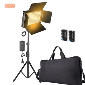 E800 Photo LED Video Light Kit High Bright Photography Studio Panel Light Bi-Color Dimmable LED Video Light for Studio YouTube