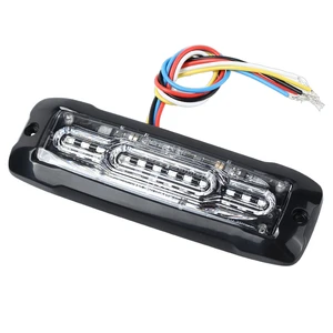 New 3-clusters LED Strobe Light Emergency Car Lights Slim Low Profile Amber Red Blue Green JINZHENG SAFETY K12