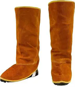 Wholesale Factory Customizable Quality OEM ODM Breathable Soft Comfortable Cowhide Split Leather Safety Shoe Covers