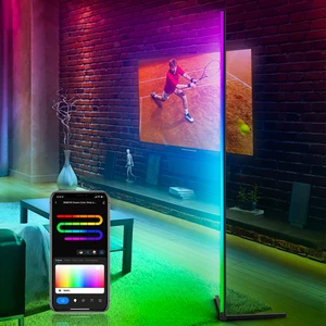 RGB Drop Floor Lamp Modern Remote Control LED Floor Narrow Beam Angle Led Flood Standing Lamp Corner Light