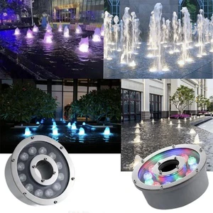 Low Voltage Music Dance DMX512 RGB/RGBW Color-Changing Underwater Pool Lights IP68 Stainless Steel for Fountains & Waterfalls