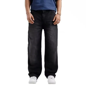 New Fashion Custom Design Slim Fit Men's Denim Jeans Winter Autumn Breathable Casual Stretch Washed 100% Cotton