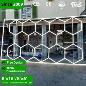 Professional Factory Sales Garage RGB LED Hexagon Light 2025 New High Quality LED Tube Light RGB Car Detailing Lights