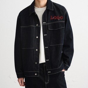 Factory Made Men's Denim Jackets For Spring and Autumn With Button Decorations Retro Street Style Women's Denim Jackets.