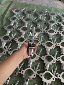 Young Stage Silver Aluminium Quick Installation Model G85 Stage Lighting Truss Accessories Multi Type Connectors Single Double