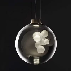 Hot Sale Glass Bubble Ball Chandelier Lighting Dinging Room bar Modern Simple Small Pendant Light
