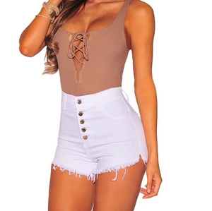Denim Shorts Women's Summer New Style High Waist Trendy Thin High Waist A-line Loose Wide-leg Hot Pant
