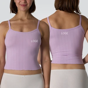 SK1335 Yoga Top for Women Sleeveless Slim Fit Breathable Sexy Light Weight Square Neck Yoga Workout Vest Crop Top