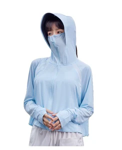 Summer Light Weight UV Sun Protection Jacket Clothes Custom Logo Women Sun Protection Long Sleeves Clothing