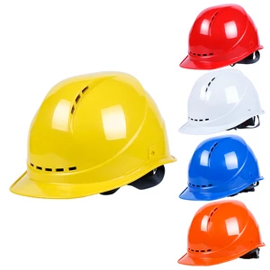Durable Vented Safety Helmet for Construction, Engineering, Mining, Lightweight Adjustable Hard Hat, Custom Logo Supported CE