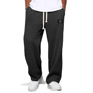 DEKEY Men's Spring And Autumn Sports Casual Pants, Trendy Brand Loose Hanging Straight Leg Wide Leg Sweatpants