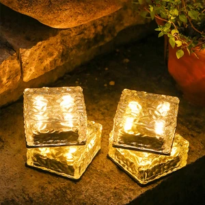 Outdoor Solar Lamp Waterproof Courtyard Landscape Decoration Solar Powered Led Light Solar Ice Brick Light