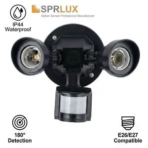 Double Palace Infrared Motion-Activated LED Light Sensor Category Dual Bullet-Head Security Flood Light, with Motion Sensor,