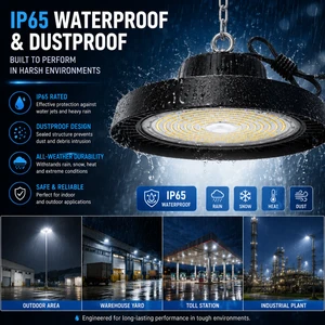 Factory Sales 3CCT 3Power Switchable 60W Garage UFO Workshop Highbay Lighting Commwecial Industrial Led High Bay Light