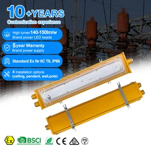 Hazardous Location Lighting Ip65 Waterproof Explosion Proof Linear Lamp 50w 60w 70w 100w 200w Led Explosion Proof Light