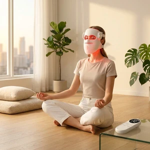 EYCO New Medical Grade Wireless Control 3D 4 Wavelength 460nm 630nm 850nm Red Light Therapy Face Red Light Therapy Mask