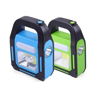 Solar light Emergency Light with 3-in-1 Multifunctional COB LED Camping Light Handheld Light Waterproof Emergency Flashlight
