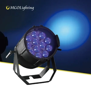 Guangzhou Stage Lighting Mat Rush Par 12x10w DMX512 Control RGBW 4 in 1 Zoom Par Lights for Wedding and Stage Use