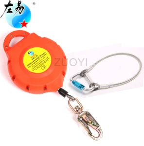 Secure Equipment CE Approve 7 Meter Safety Fall Arrester Lifeline for Fall Prevention Devices