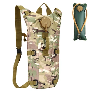 Light Weight Camouflage Camping Hunting Molle Range Low Moq Flashlight 3L Back Packs Hydration Bladder Outdoor Polyester Fashion