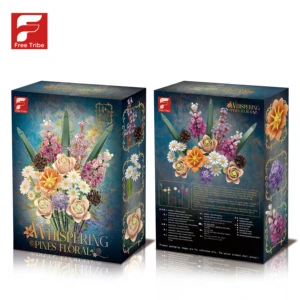2026 New Arrival: Plant Series Flower Bouquet Building Blocks Roses, Daisies, Lilies, Home Decor DIY Building Blocks