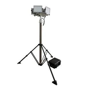Remote-Lift Portable LED Lighting Tower: Bright, Adjustable & Efficient Illumination for Outdoor Work & Events