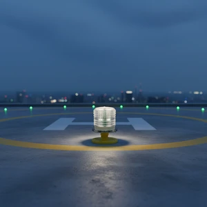 Heliport Edge Light Frangible Coupling Aluminum Alloy Red/White LED IP68 ICAO Lighting Aviation Obstruction Lights