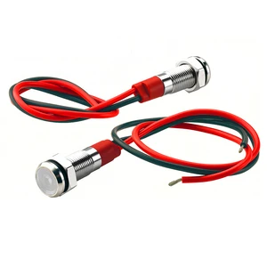 LED Metal Indicator Light Red Green Yellow Color Options Waterproof IP65 for Equipment Operation Status