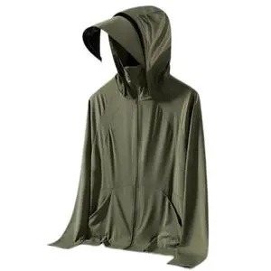 Summer Thin UV Resistant Breathable Dyed Woven Sunscreen Jacket