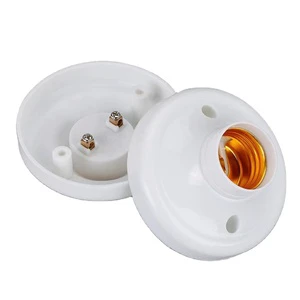 High Quality E27 Plastic Lamp Holder Socket Vintage Brass Ceramic LED Terminal Bulb Screw B22 E14 LampHolder Socket Base