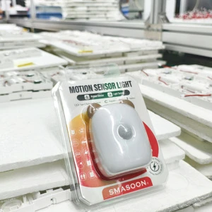 Supermarket Hot Selling Wireless Smart Sensor Light Compact Motion Sensor LED with Plug-In Warm White