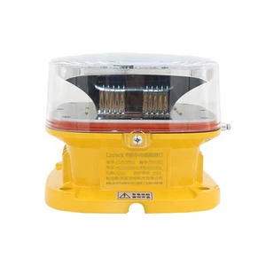 ICAO Approved Red Medium Intensity Aviation Obstruction Lights 360 Beam Angle IP65 Rating LED Linterk Brand 3-Year Warranty