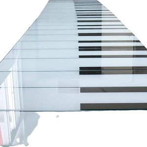 Commercial Outdoor Wedding Party Use Giant Piano Shape Illuminated Interactive Dance Floor