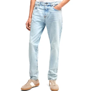 Hot Selling High Quality Men's Regular Fit Jeans Plus Size Mid Waist Denim Pant Casual Light Blue Men's Jeans