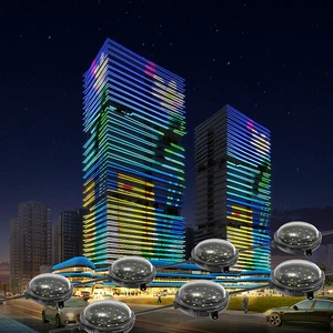 IP67 Waterproof High Brightness RGB PC Material SMD5050 LED Point Pixel Light Spot Lamp For Building Facades Hotels