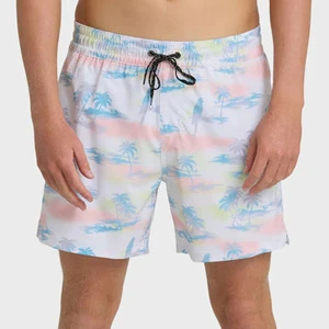 Custom Quick Dry 4 Way Stretch Beach Shorts Men's High Quality Sublimation Swim Trunks