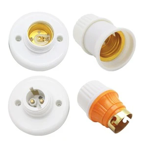 Led Bulb Light Adapter B22 Plastic Lamp Base Socket Porcelain E14 E26 E27 Screw Lamp Holders