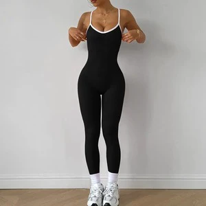 Customize Sports Jumpsuit Quick-Drying Fitness Bodysuit With Tight Fit Yoga Jumpsuit