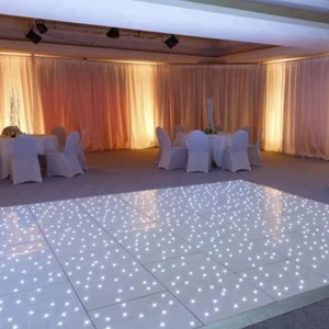 Hotel Party Best Popular RGB LED Star Twinkling Starlit Acrylic Dance Floor with Remote Control IP20 500KG/m2 for Wedding Use