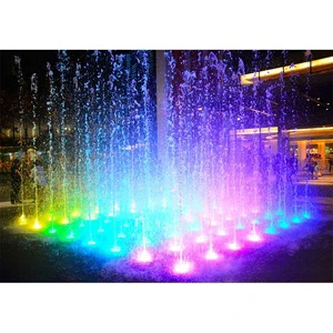 FREE DESIGN Pool Fountain Waterfall With Music Dancing Water Features For Outdoor Landscape
